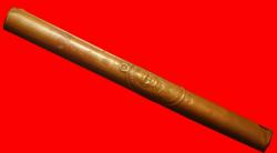 ตะกรุดปั๊มเหรียญหลวงพ่อโม วัดจันทนารามพระอาจารย์ขุนทอง สร้างปี2547 ยาว 5 นิ้ว